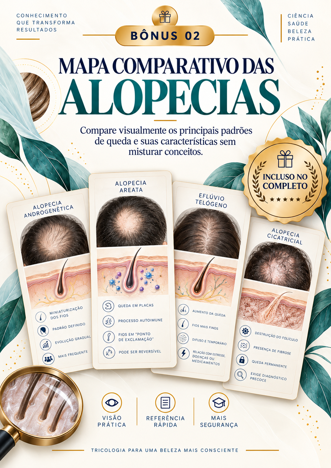 Mapa Comparativo das Alopecias