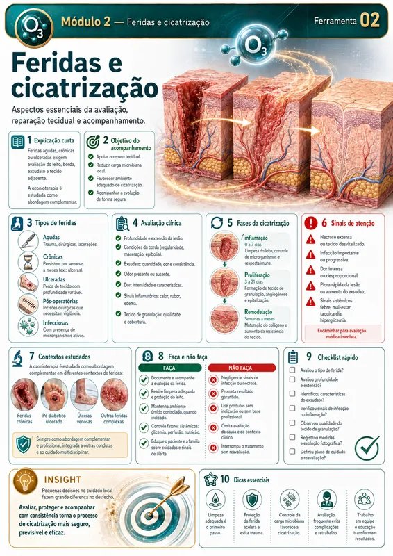 Exemplo de mapa visual da Biblioteca Visual da Ozonioterapia